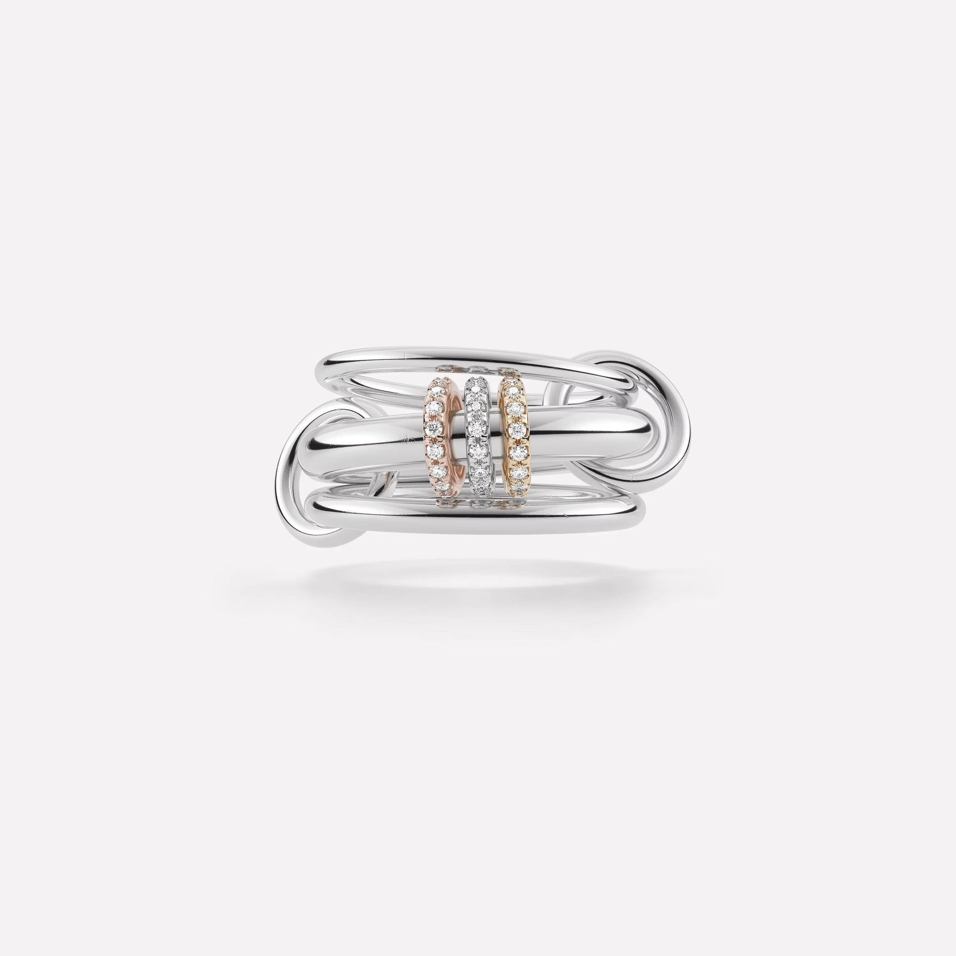 Interlock Serif Ring
