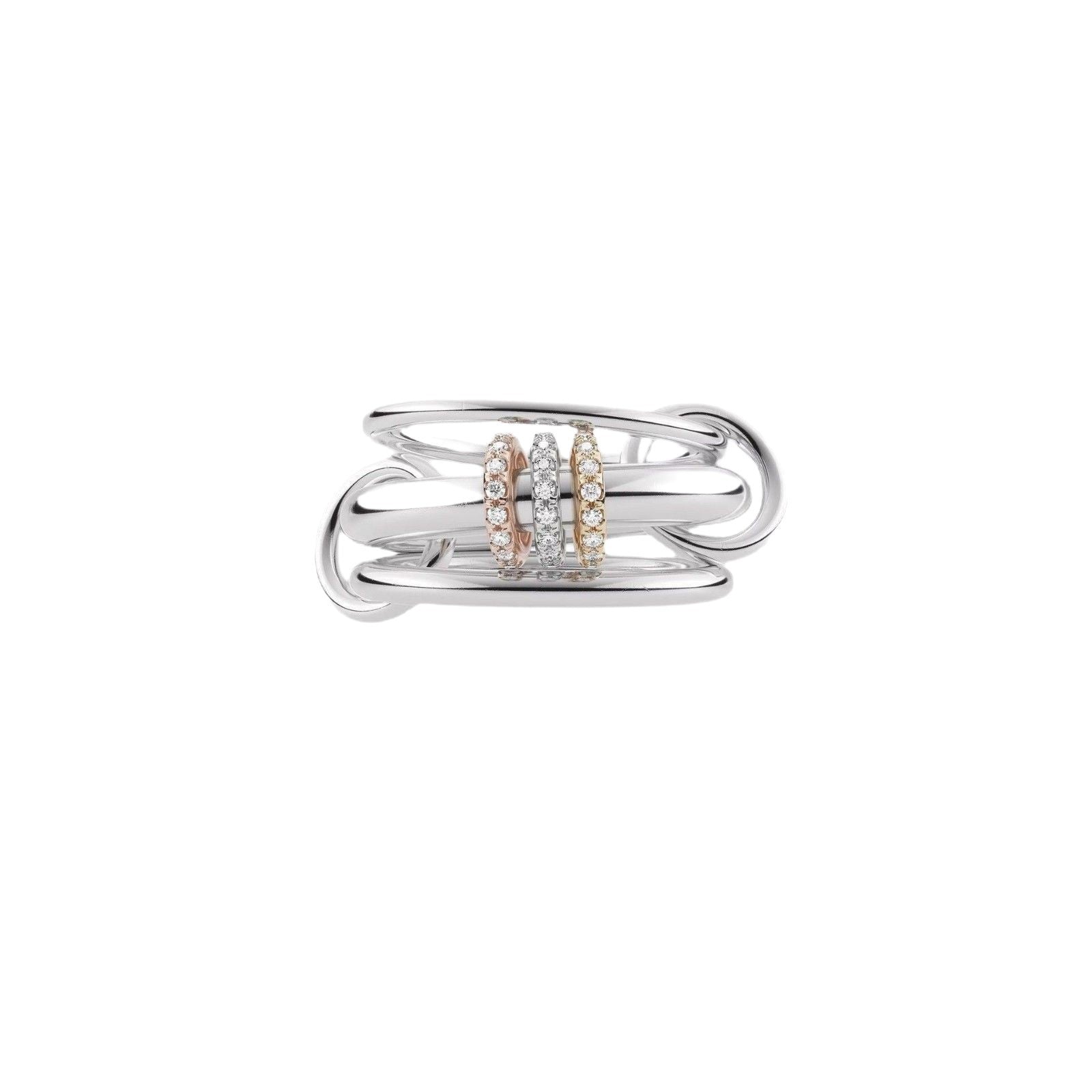 Interlock Serif Ring