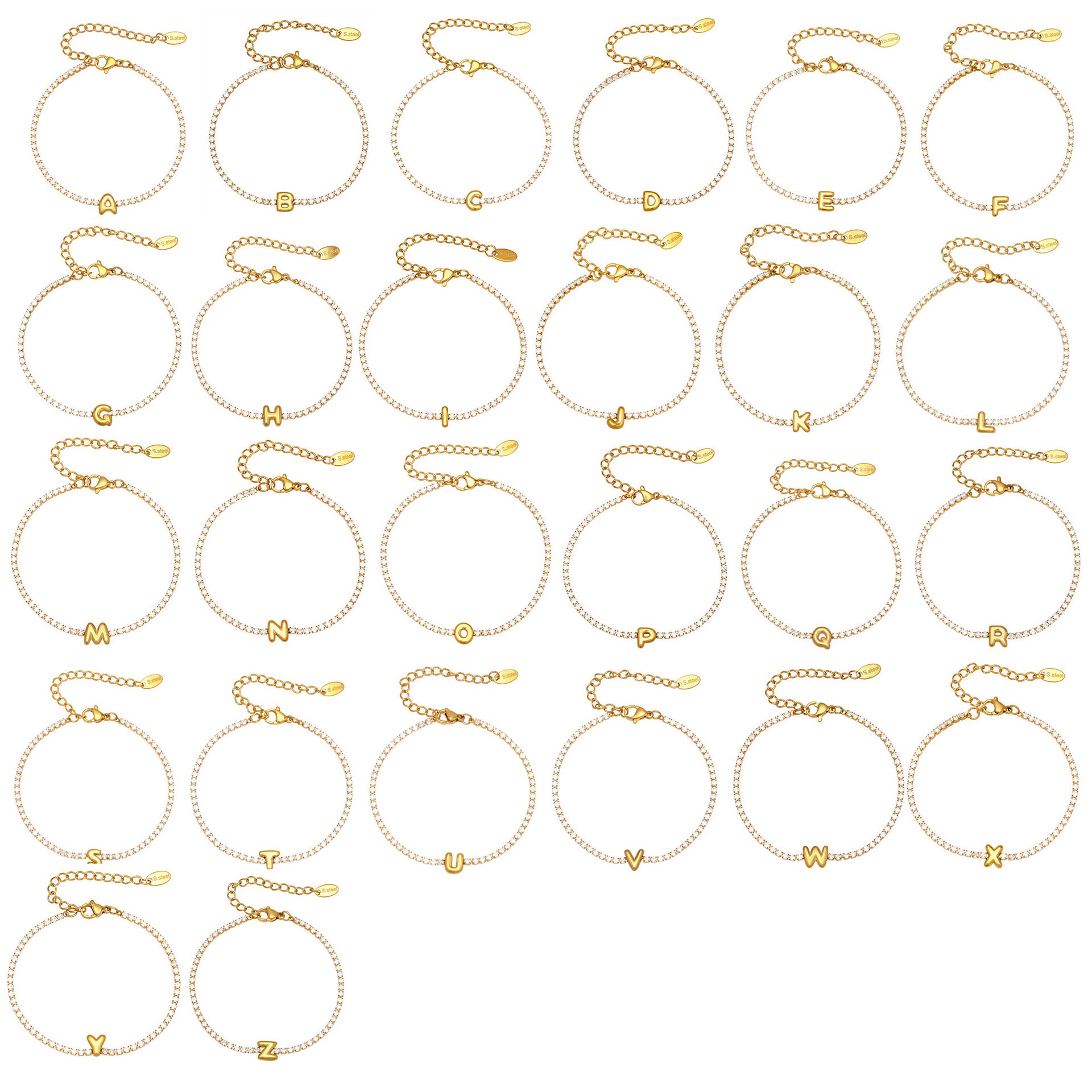 26-Letter Chek-Let Bracelet Set