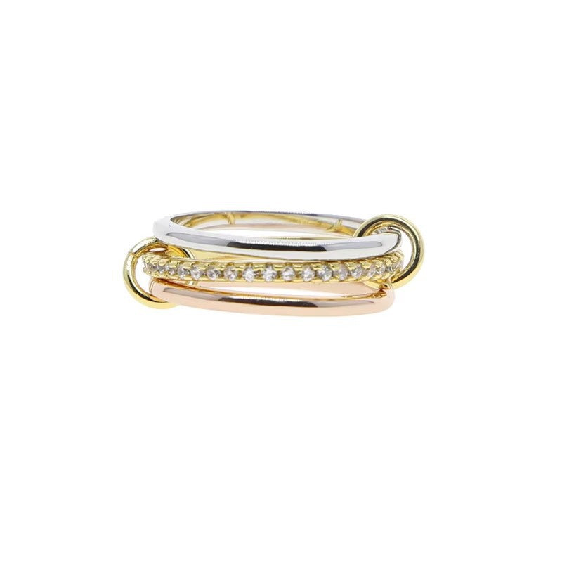 Interlock Serif Ring