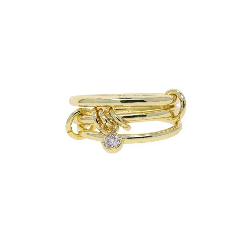 Interlock Serif Ring